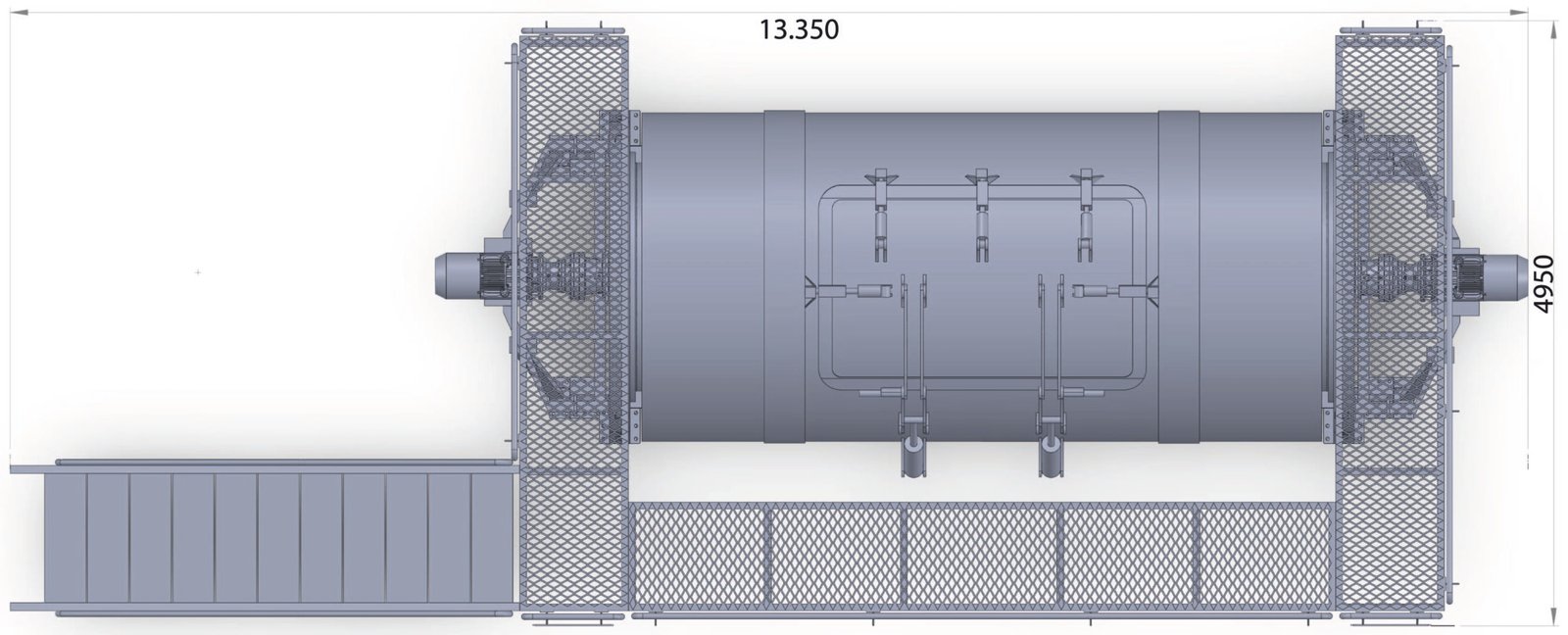 50 m³ NET WASHING MACHINE Top View
